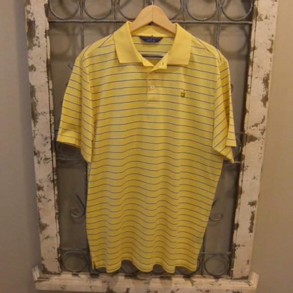 AUGUSTA NATIONAL MASTERS CLUB HOUSE MENS ITALIAN S/S POLO SHIRT-LARGE - Picture 1 of 3